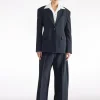 BLAZER EN TOILE DE LAINE Ã SIMPLE BOUTONNAGE