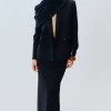 BLAZER EN TOILE DE LAINE Ã DOUBLE BOUTONNAGE