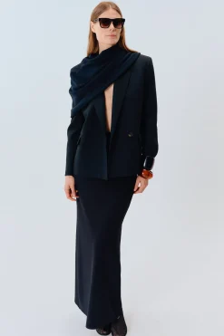 BLAZER EN TOILE DE LAINE Ã DOUBLE BOUTONNAGE
