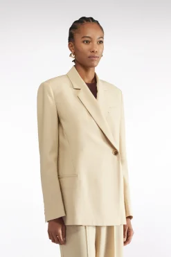 BLAZER EN TOILE DE LAINE Ã DOUBLE BOUTONNAGE