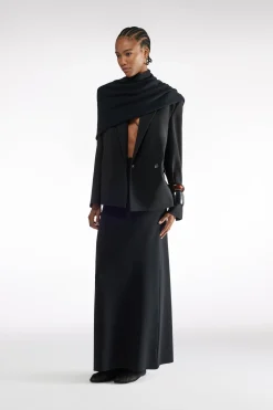 BLAZER EN TOILE DE LAINE Ã DOUBLE BOUTONNAGE