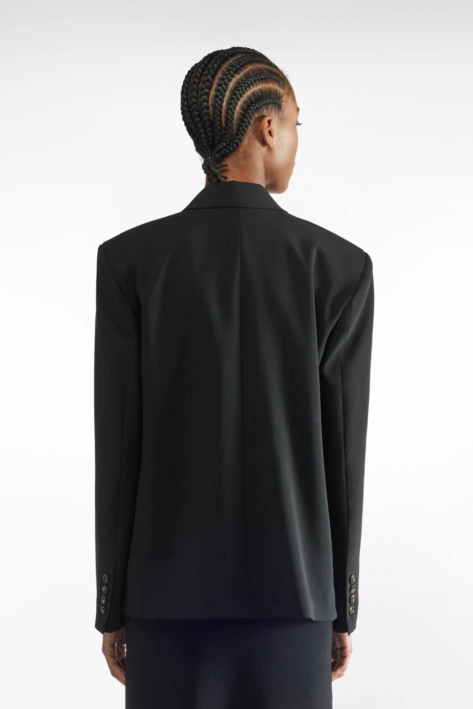 BLAZER EN TOILE DE LAINE Ã DOUBLE BOUTONNAGE