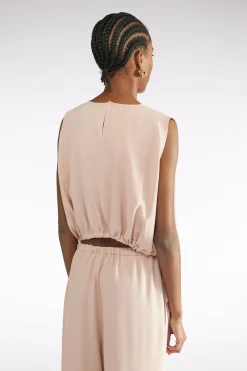 BLOUSE Ã CORDON DE SERRAGE