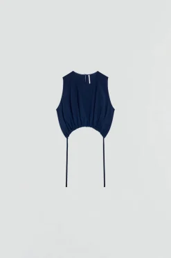 BLOUSE Ã CORDON DE SERRAGE