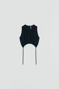 BLOUSE Ã CORDON DE SERRAGE