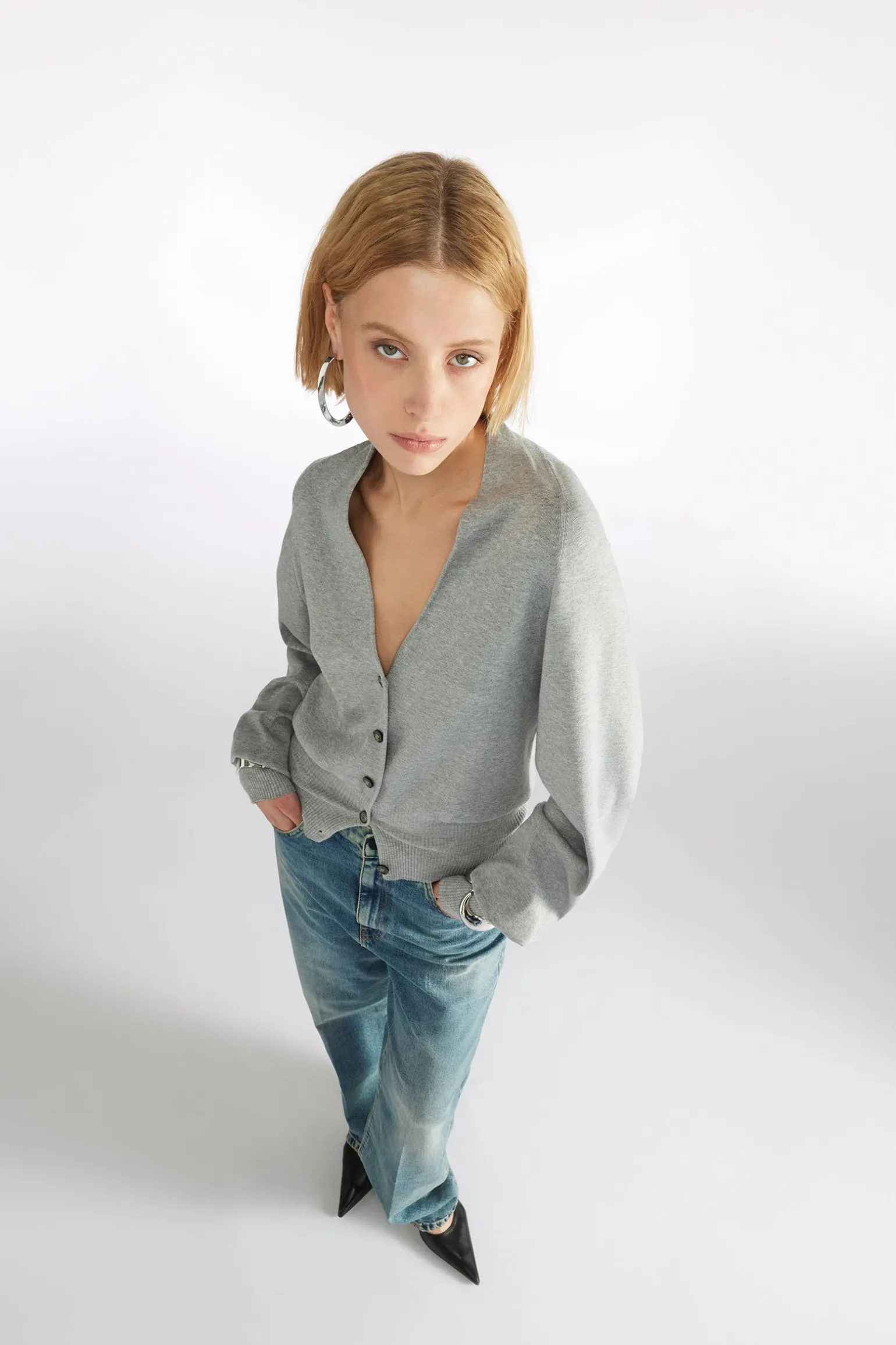 CARDIGAN Ã COL EN V