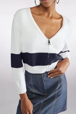CARDIGAN AVEC FERMETURE ÃCLAIR