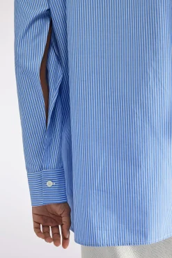 CHEMISE RAYÃE EN PLASTRON