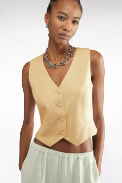 GILET Ã COL EN V