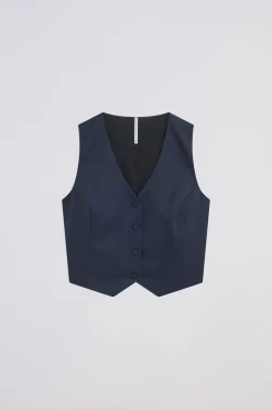 GILET Ã COL EN V