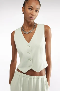 GILET Ã COL EN V