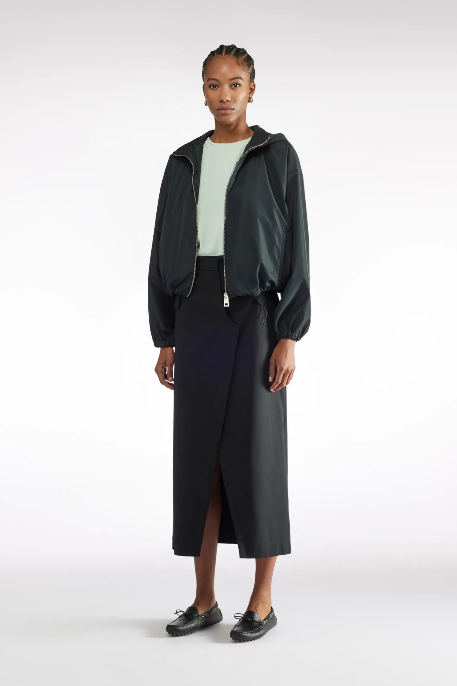 JUPE EN GABARDINE DE LAINE