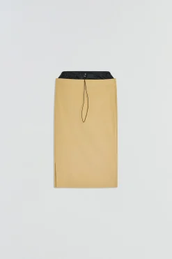 JUPE MIDI Ã DOUBLE TAILLE