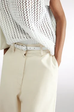 PANTALON EN BULL DE COTON
