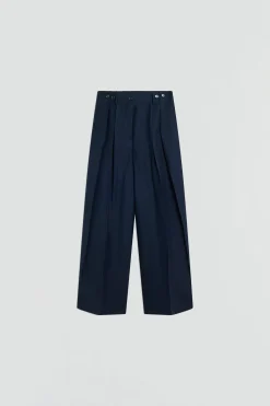 PANTALON EN LIN-VISCOSE