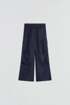 PANTALON EN LIN-VISCOSE