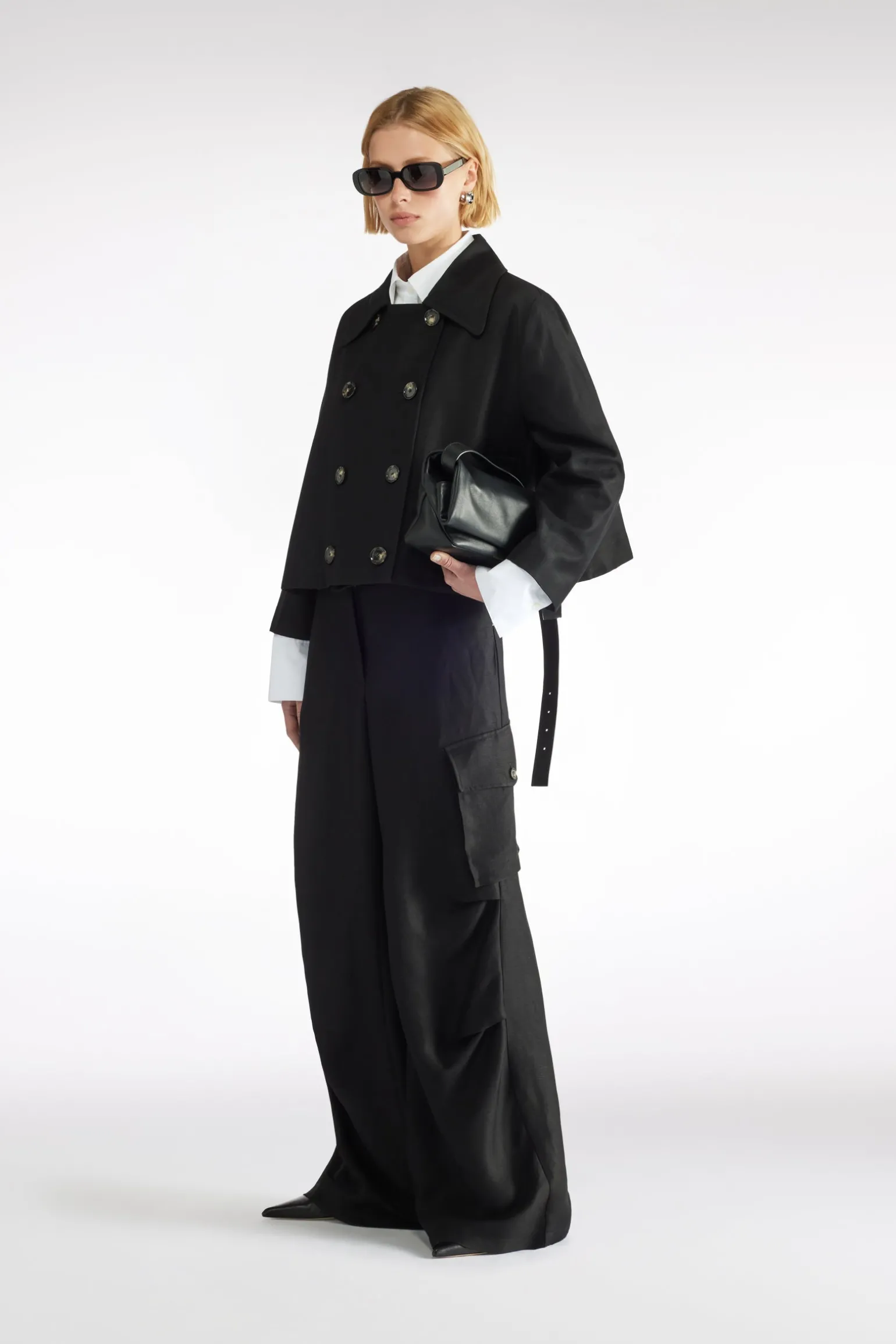 PANTALON EN LIN-VISCOSE