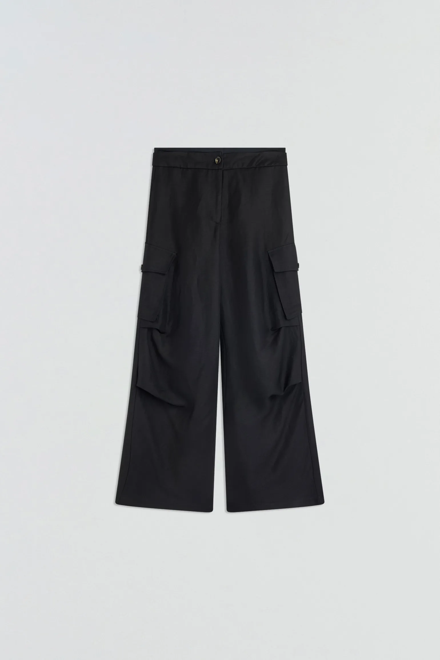PANTALON EN LIN-VISCOSE