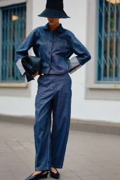 PANTALON EN TOILE DENIM
