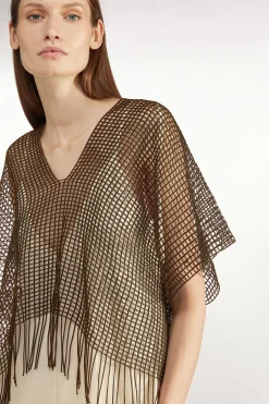 PONCHO EN FILET DE COTON