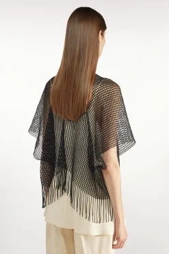 PONCHO EN FILET DE COTON