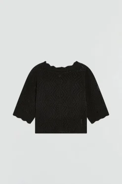 PULL EFFET CROCHET