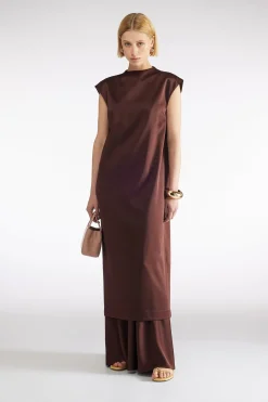 ROBE EN SATIN FLUIDE