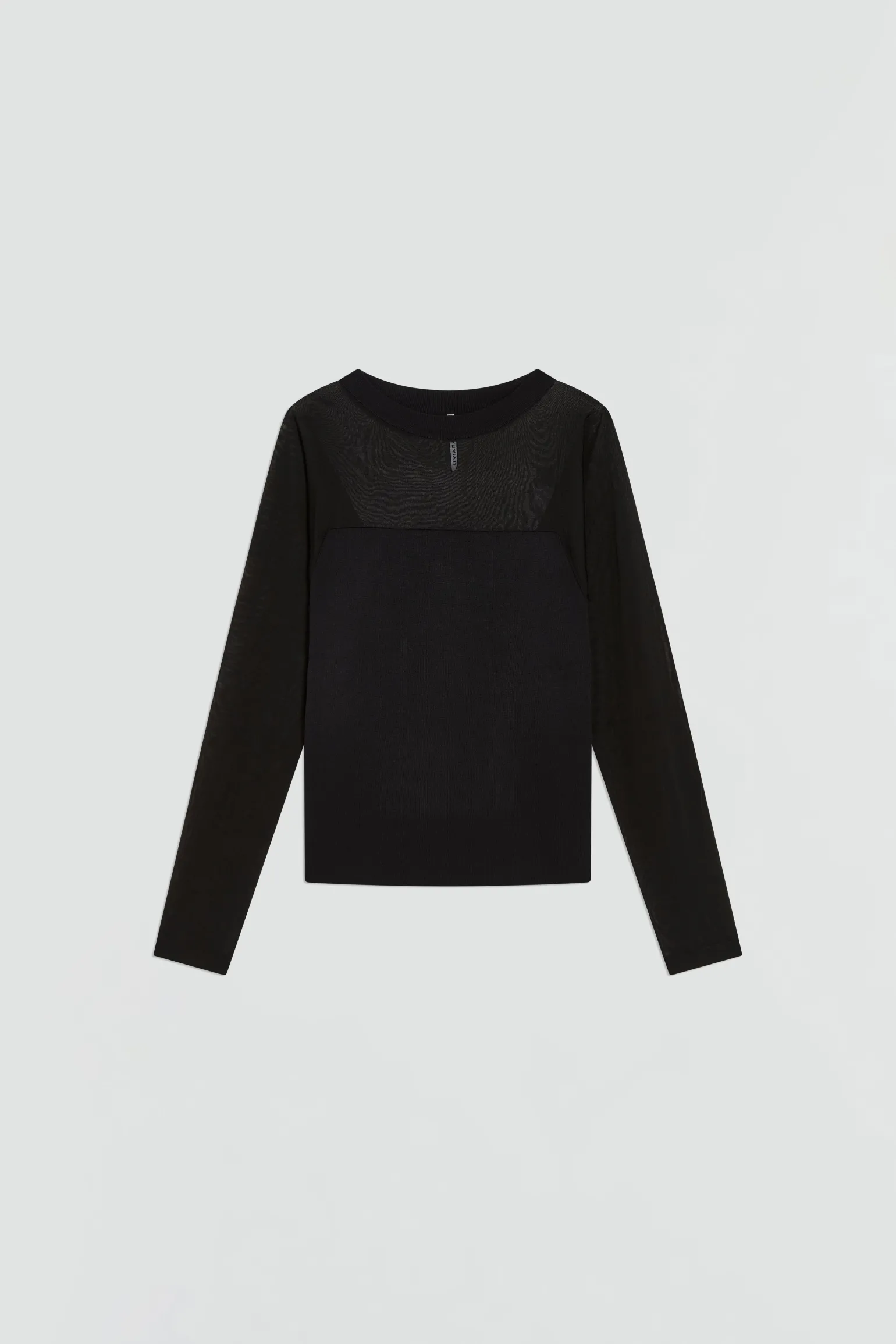 TOP Ã MANCHES LONGUES AVEC DÃTAILS EN TRANSPARENCE