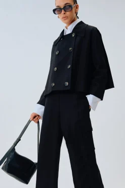 VESTE EN LIN-VISCOSE