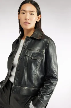 VESTE EN VÃRITABLE CUIR