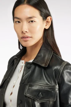 VESTE EN VÃRITABLE CUIR