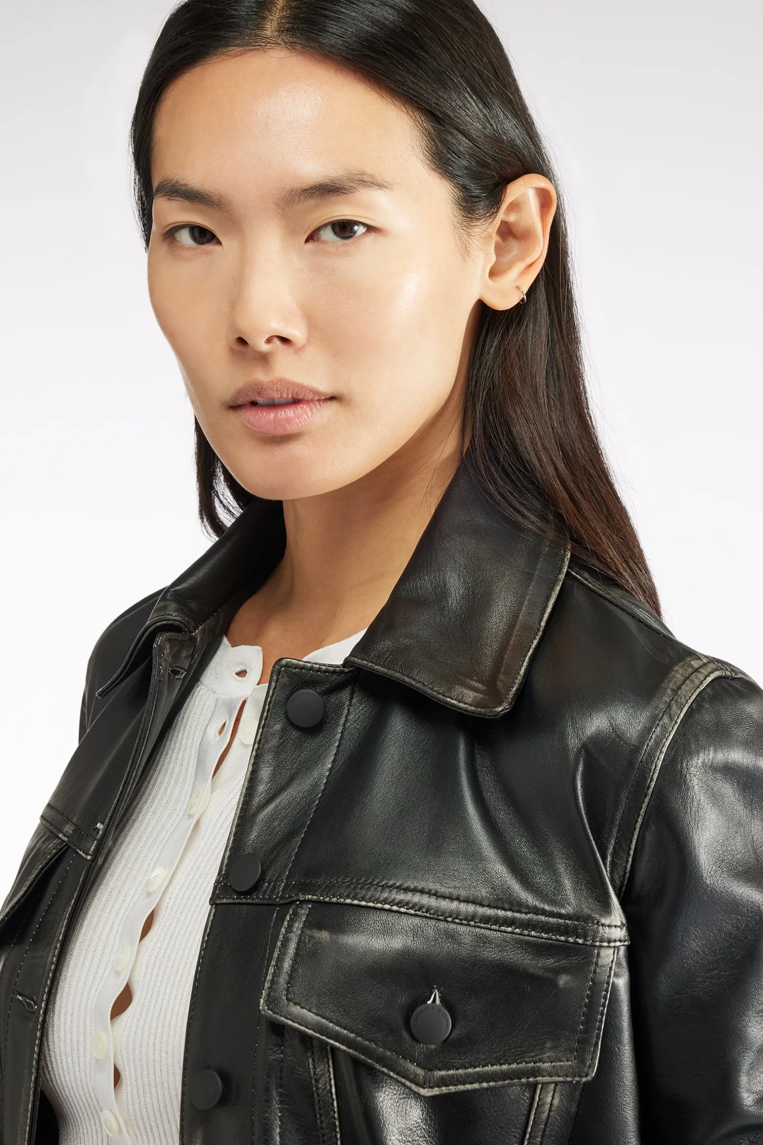 VESTE EN VÃRITABLE CUIR